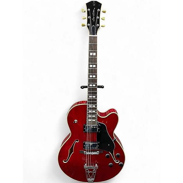 Used Sire H7F Trans Red Hollow Body Electric Guitar