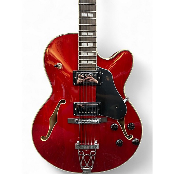 Used Sire H7F Trans Red Hollow Body Electric Guitar