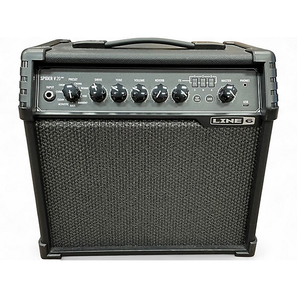 Used Line 6 Spider V 20 MkII 20w 1x8 Guitar Combo Amp