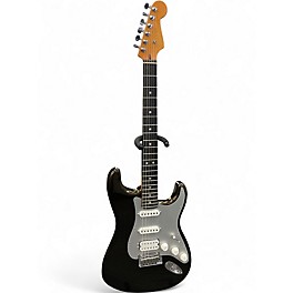 Used Fender AMERICAN ULTRA II STRATOCASTER HSS Metallic Black Solid Body Electric Guitar