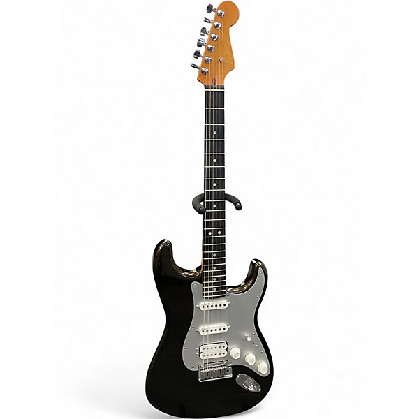 Used Fender AMERICAN ULTRA II STRATOCASTER HSS Metallic Black Solid Body Electric Guitar