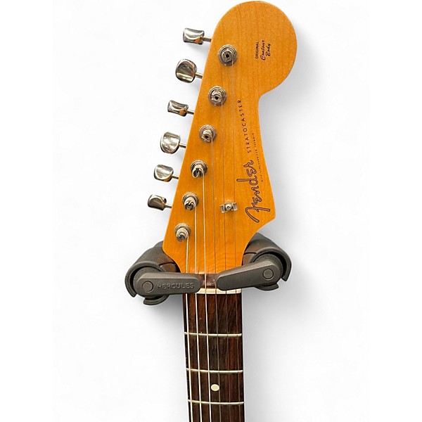 Vintage 1990s Fender Standard Stratocaster 3 Tone Sunburst Solid Body Electric Guitar