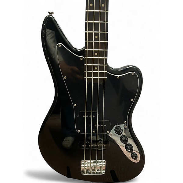 Used Squier Vintage Modified Jaguar Bass Special Black Electric Bass Guitar