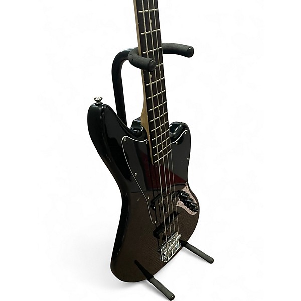 Used Squier Vintage Modified Jaguar Bass Special Black Electric Bass Guitar