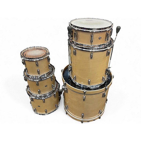 Used Pearl 6 Piece session custom natural Drum Kit