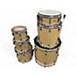 Used Pearl 6 Piece session custom natural Drum Kit thumbnail