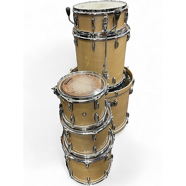 Used Pearl 6 Piece session custom natural Drum Kit