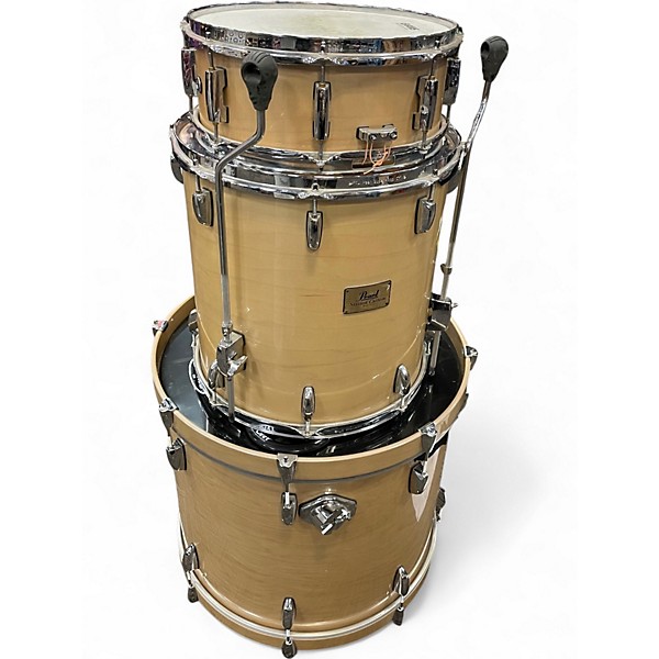 Used Pearl 6 Piece session custom natural Drum Kit