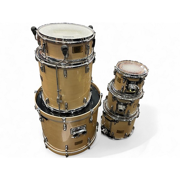 Used Pearl 6 Piece session custom natural Drum Kit