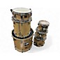 Used Pearl 6 Piece session custom natural Drum Kit