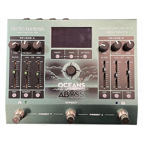Used Electro-Harmonix OCEAN ABYSS Effect Pedal