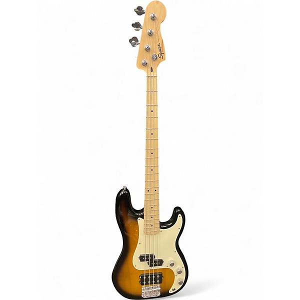 Used Squier Precision Bass 2 Color Sunburst Electric Bass Guitar
