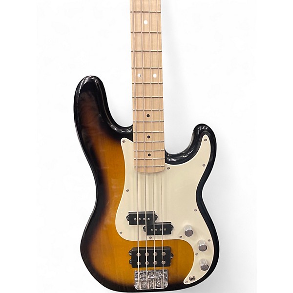 Used Squier Precision Bass 2 Color Sunburst Electric Bass Guitar