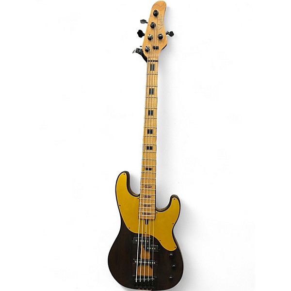 Used Schecter Guitar Research Model T 5 Natural Electric Bass Guitar