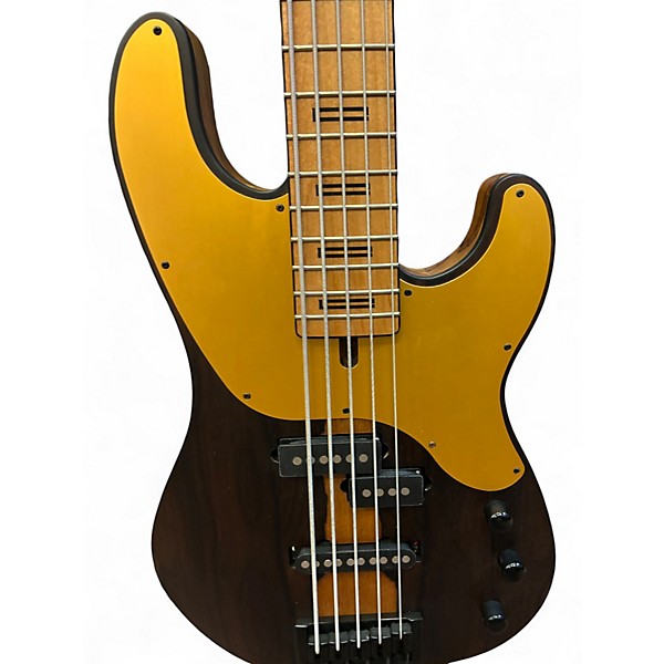 Used Schecter Guitar Research Model T 5 Natural Electric Bass Guitar