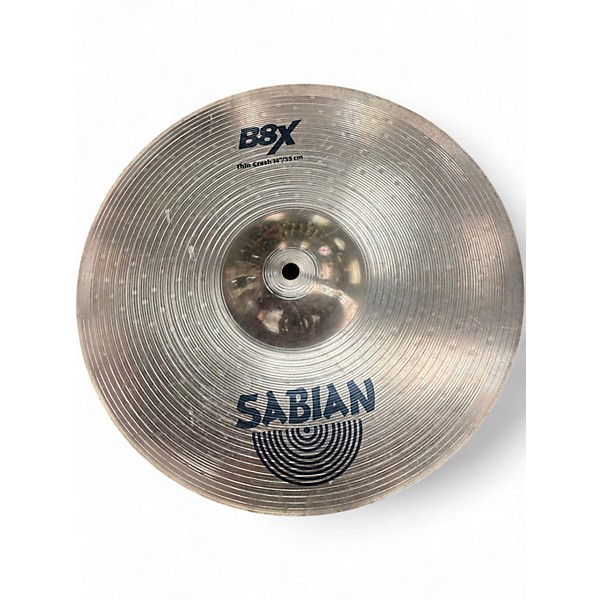 Used SABIAN 14in B8X THIN CRASH Cymbal