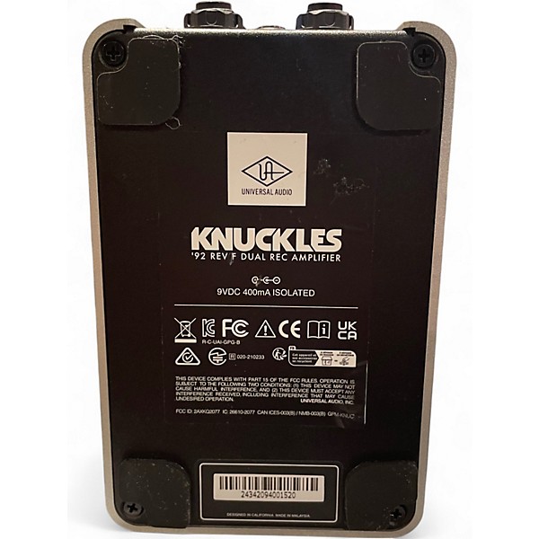 Used Universal Audio UAFX Knuckles '92 Rev F Dual Rec Effect Pedal