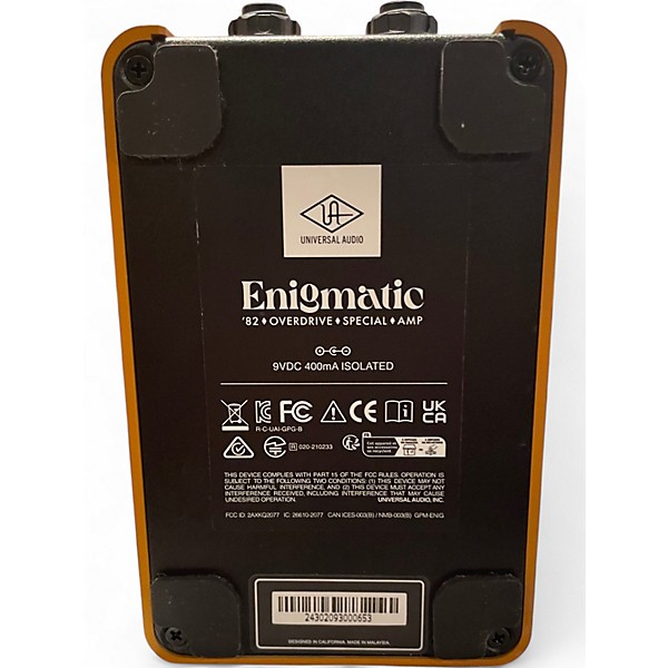 Used Universal Audio UAFX Enigmatic '82 Overdrive Special Effect Pedal