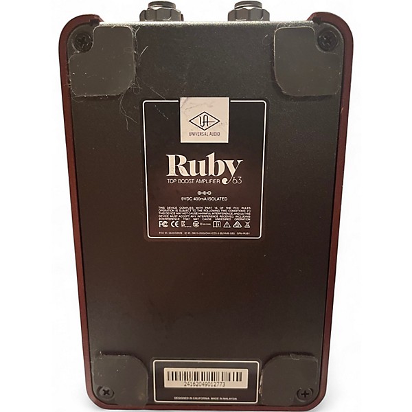 Used Universal Audio Ruby '63 Top Boost Effect Pedal