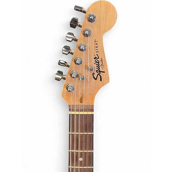 Used Squier STRATOCASTER BLACK Solid Body Electric Guitar