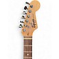 Used Squier STRATOCASTER BLACK Solid Body Electric Guitar