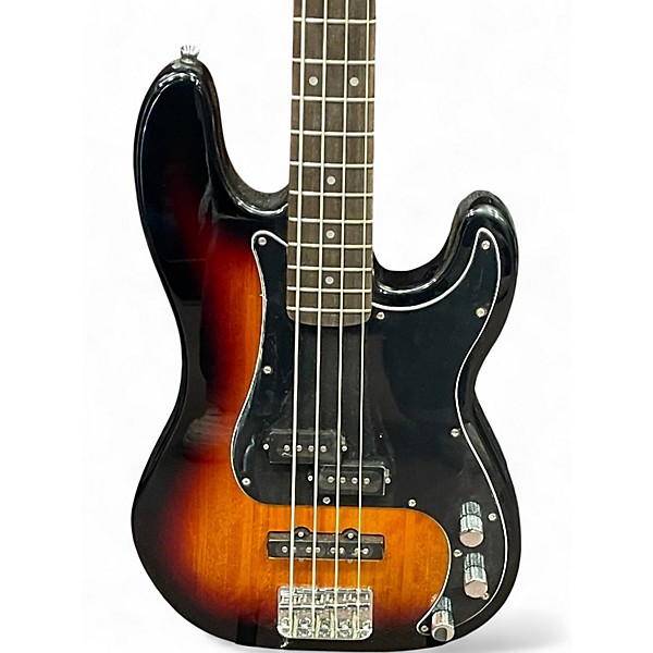 Used Squier Affinity PJ Bass 2 Color Sunburst Electric Bass Guitar
