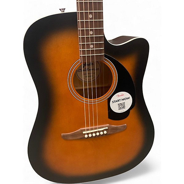 Used Fender Redondo CE 3 Color Sunburst Acoustic Electric Guitar