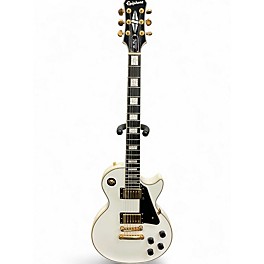 Used Epiphone Les Paul Custom Pro Alpine White Solid Body Electric Guitar