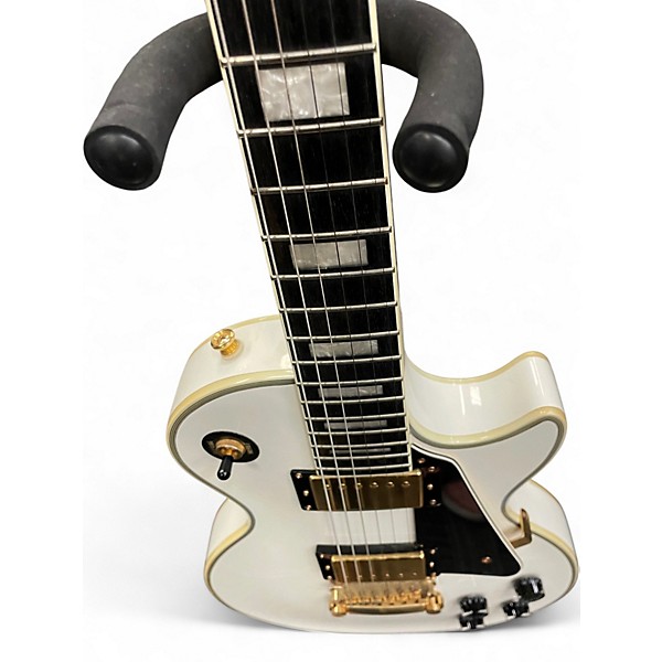 Used Epiphone Les Paul Custom Pro Alpine White Solid Body Electric Guitar