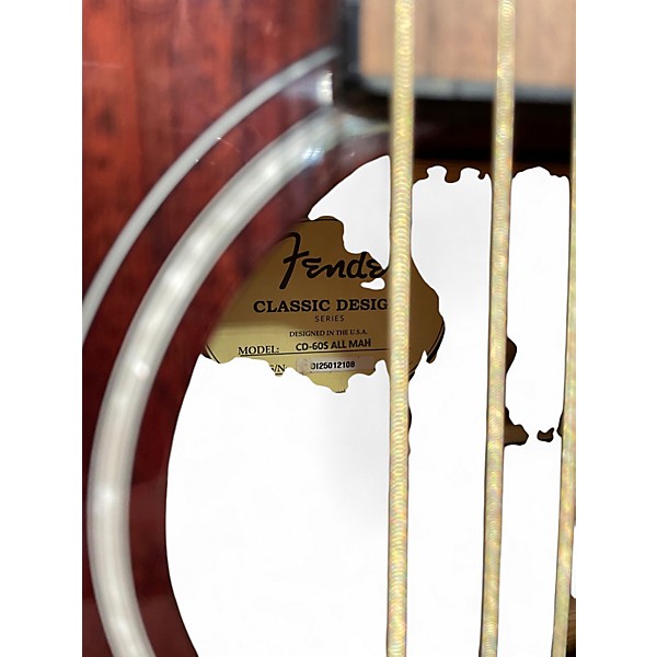Used Fender CD60 Mahogany Mahogany Acoustic Guitar