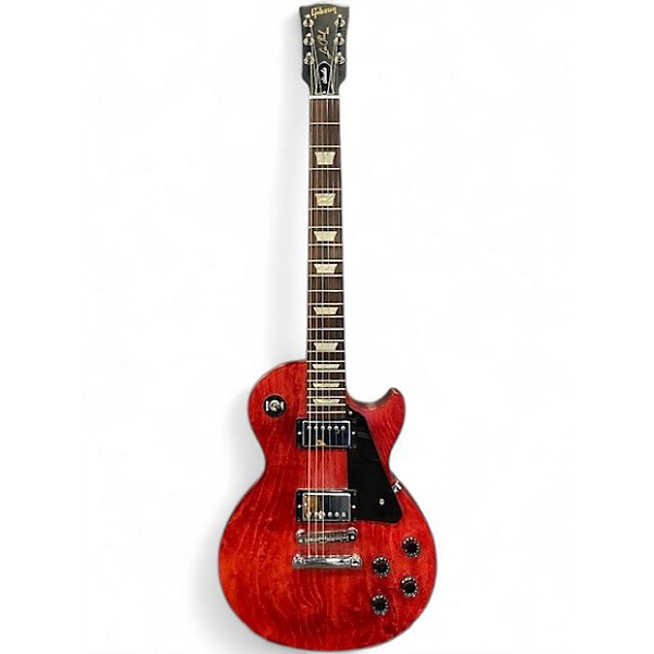 Used Gibson Les Paul Studio Satin Red Solid Body Electric Guitar