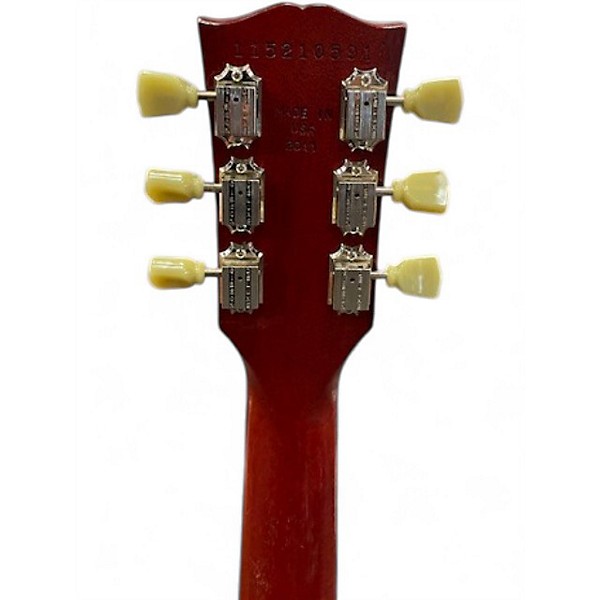 Used Gibson Les Paul Studio Satin Red Solid Body Electric Guitar
