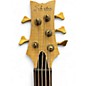 Used Schecter Guitar Research Stiletto Custom 5 String Left Hand Natural Electric Bass Guitar
