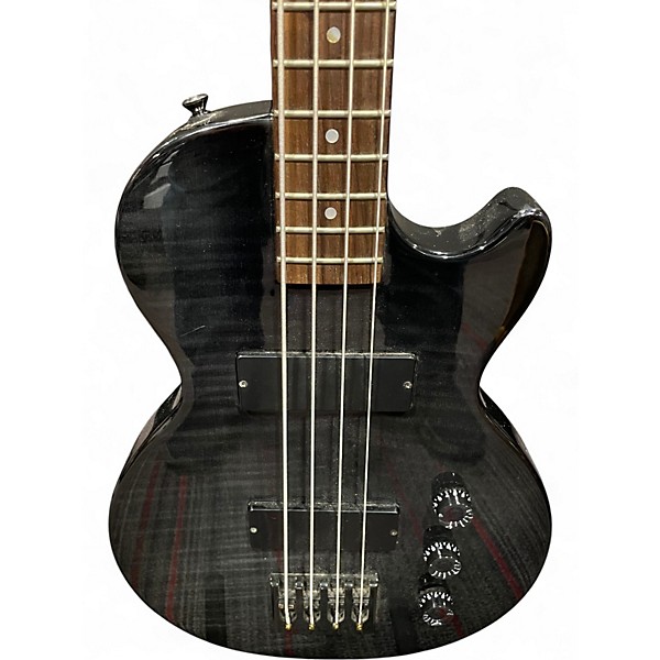 Used Epiphone Les Paul Special 4-String Trans Black Electric Bass Guitar