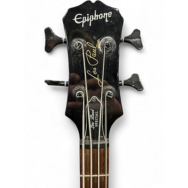 Used Epiphone Les Paul Special 4-String Trans Black Electric Bass Guitar