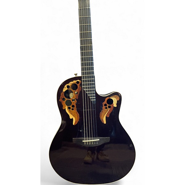 Used 1998 Adamas Adamas II 1587 Black Acoustic Electric Guitar
