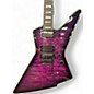 Used Schecter Guitar Research Diamond Series PT Trans Purple Solid Body Electric Guitar