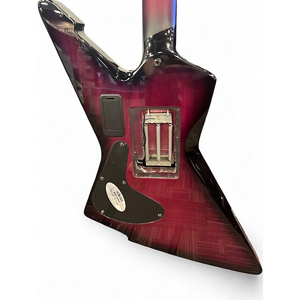 Used Schecter Guitar Research Diamond Series PT Trans Purple Solid Body Electric Guitar