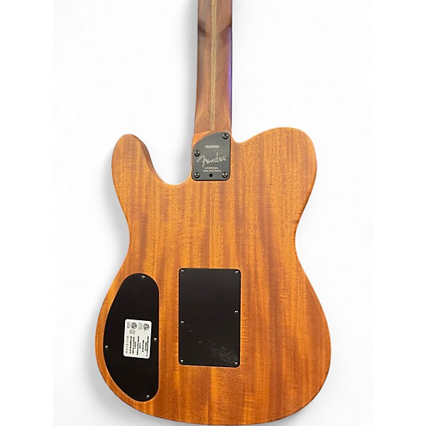 Used Fender Acoustasonic Player Telecaster Wood Grain Acoustic Electric Guitar