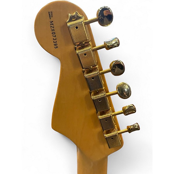 Used Fender Deluxe Players Stratocaster 2 Tone Sunburst Solid Body Electric Guitar
