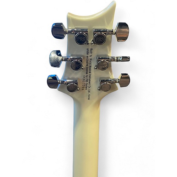 Used PRS SE Santana White Solid Body Electric Guitar