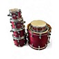 Used DW 6 Piece All Maple Shell Pack RED Drum Kit thumbnail