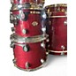 Used DW 6 Piece All Maple Shell Pack RED Drum Kit