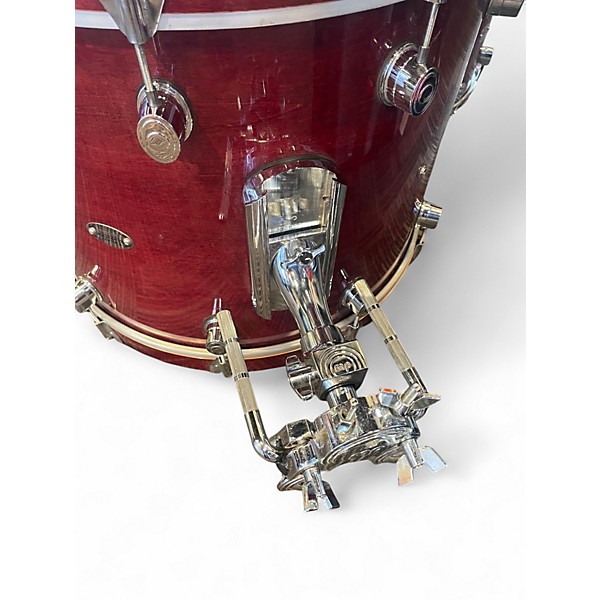 Used DW 6 Piece All Maple Shell Pack RED Drum Kit