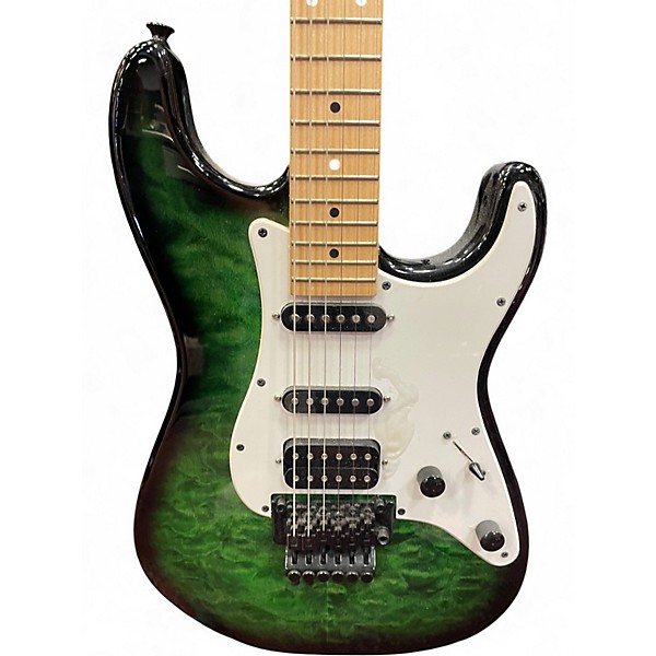 Used Jackson Jackson X Series Signature Adrian Smith SDXQ TRANSPARENT GREEN Solid Body Electric Guitar