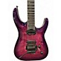 Used Jackson Pro Plus Series Dinky DKAQ TRANSPARENT PURPLE Solid Body Electric Guitar
