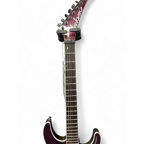 Used Jackson Pro Plus Series Dinky DKAQ TRANSPARENT PURPLE Solid Body Electric Guitar