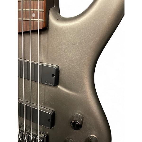 Used Ibanez ERGODYNE Silver Electric Bass Guitar