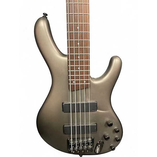 Used Ibanez ERGODYNE Silver Electric Bass Guitar