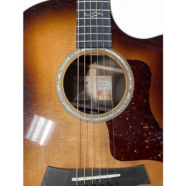 Used Taylor CUSTOM 414CE 2 Tone Sunburst Acoustic Electric Guitar
